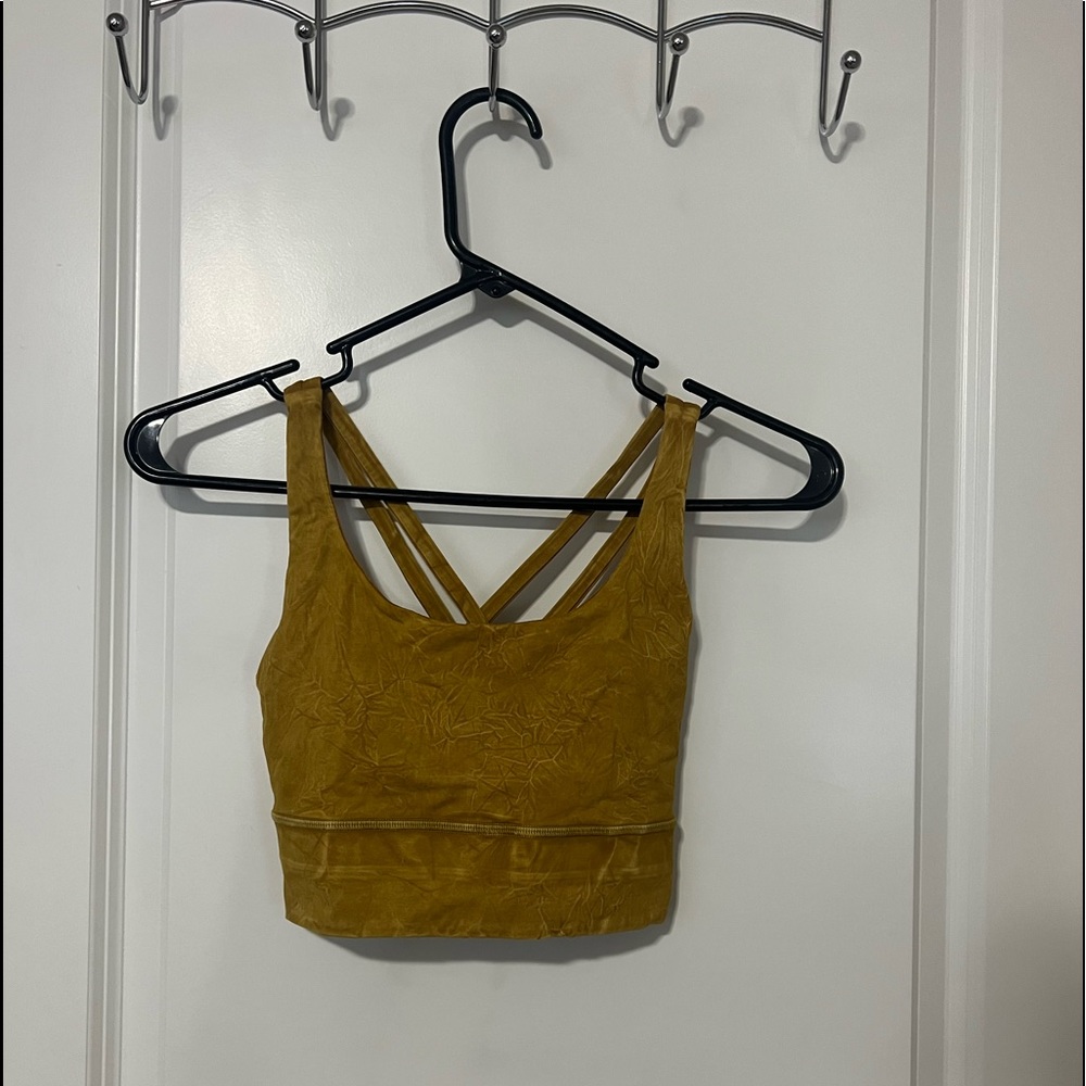 Lululemon Energy Bra Long Line Nulux Wash - Ice Wash Spiced Bronze
